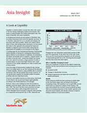 Asia Insight - a look at liquidity Image of PDF Asia Insight Article