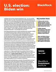 Blackrock U.S. Elections - Biden Win